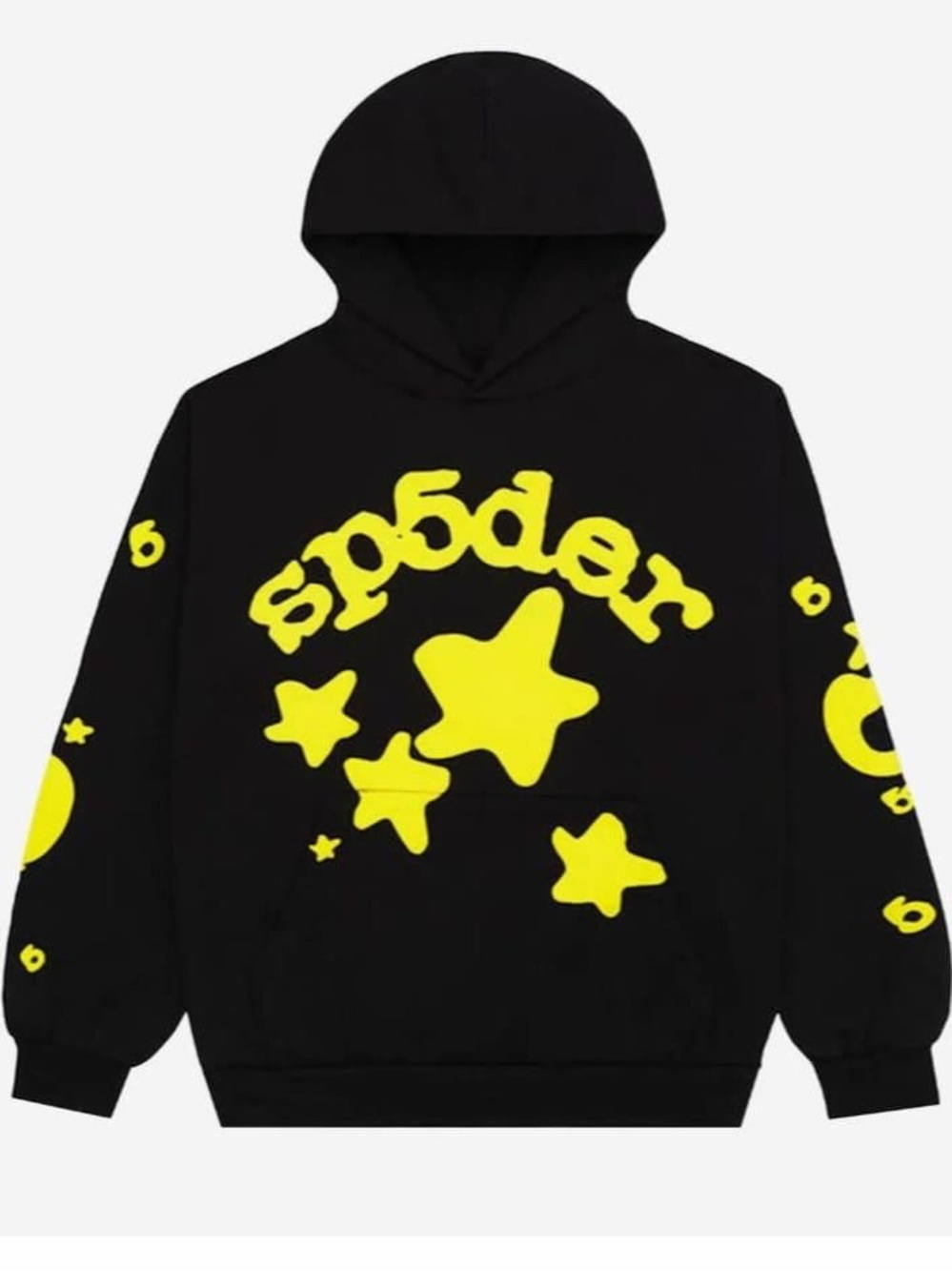 Black & Yellow Star Graphic Hoodie